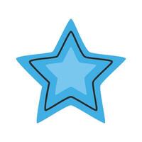 blue star silhouette vector