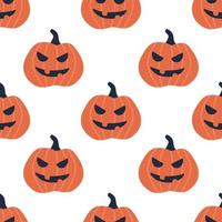 Seamless pumpkin background. Pumpkin background for Halloween party vector