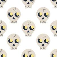 Seamless skull background. Background for Halloween party vector