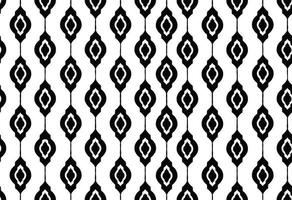 Textil de adorno de patrones sin fisuras rítmicos en blanco y negro vector