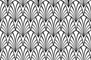 Black and white rhythmic seamless pattern ornament textile vector