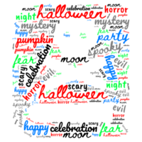 Halloween Word Art png