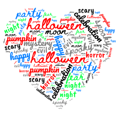 Halloween Word Art PNGs for Free Download