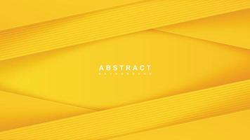 fondo amarillo abstracto con ilustración de vector de corte de papel de forma diagonal 3d