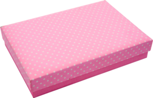 Pink gift box isolate png