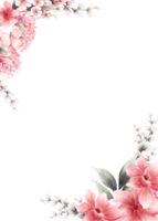 acquerello ciliegia fiorire png