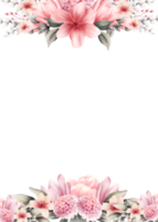 vattenfärg körsbär blomma png