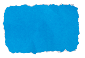 papier bleu clair déchiré avec fond blanc pour votre message. png