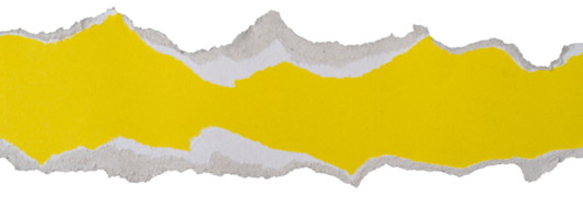 fundo de papel rasgado amarelo, modelo de banner. png