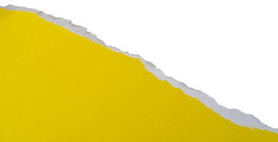 fondo de papel rasgado amarillo, plantilla de banner. png