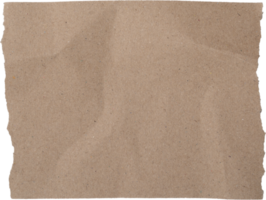 strappato carta con spazio per testo disegno, vecchio Marrone carta struttura sfondo png