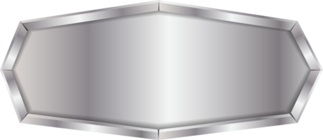 Metal sign isolated, png