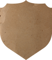 escudo de etiqueta de papel png