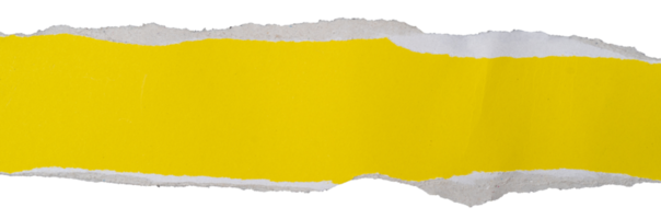 geel gescheurd papier achtergrond, banier sjabloon. png