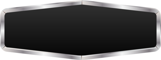 Metal sign isolated, png