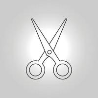 Scissors symbol vector image