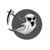 Ghost-Hallowen-Element für Grafikdesign png