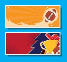 american football horizontal banner