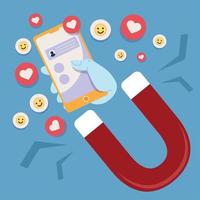 social media addiction magnet