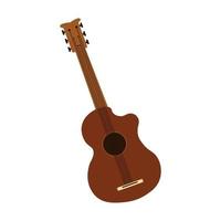 Animated Guitar Icon Clipart Vector for Musical Instrument Illustration