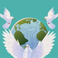 international day of peace, design vector