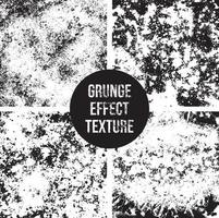 Grunge effect texture clip art set vector