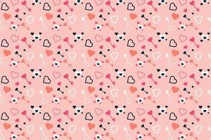 Beautiful seamless love pattern design with love keys. Endless love pattern decoration on a pink background. Abstract pattern vector for wallpapers, wrapping papers, backgrounds, and book covers.