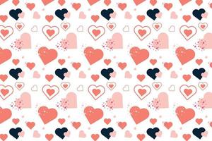 Abstract love pattern decoration with different love shapes. Seamless love pattern vector on a white background. Endless pattern background design for wallpapers, wrapping papers, and book covers.