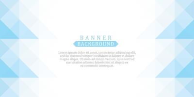 banner background template with blue low poly vector