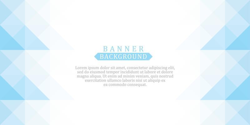 banner background template with blue low poly