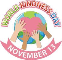 World Kindness Day Banner Design vector