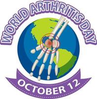 World Arthritis Day Poster Design vector