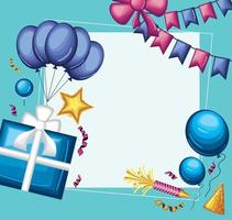 birthday party festive vector