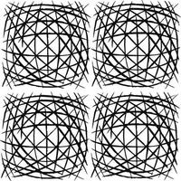 The geometric pattern by stripes . Seamless vector background. Black and white texture. Graphic modern pattern. Vector illustration
