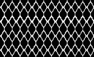 Black and white rhythmic seamless pattern ornament textile vector