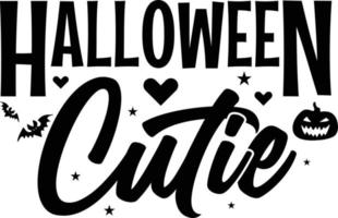 Halloween cutie t shirt design vector