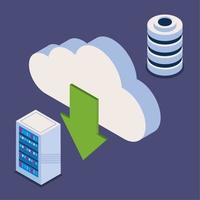 cloud computing storage vector