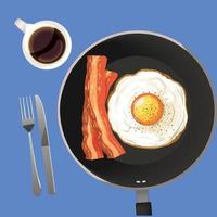 breakfast delicious menu vector