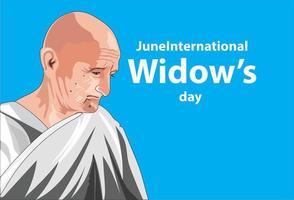 International Widow s day vector