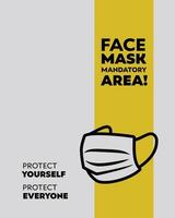 Face mask icon design vector