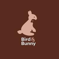Bird Rabbit Logo vector