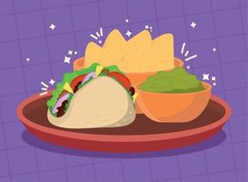 mexican fast food vector