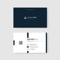 black abstract business card template vector