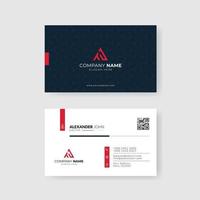 modern professional style business card template vector