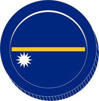 Nauru Flag vector hand drawn,Australian dollar vector hand drawn