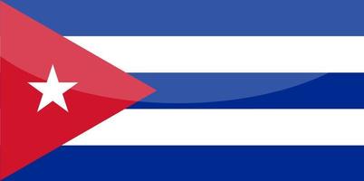 dibujado a mano de vector de bandera cubana, dibujado a mano de vector de peso cubano