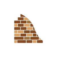 Brick wall icon vector illustration design