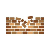 Brick wall icon vector illustration design