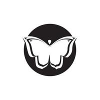 diseño de icono de vector de plantilla de logotipo de mariposa de belleza