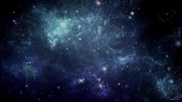 galaxie spatiale et nébuleuse video